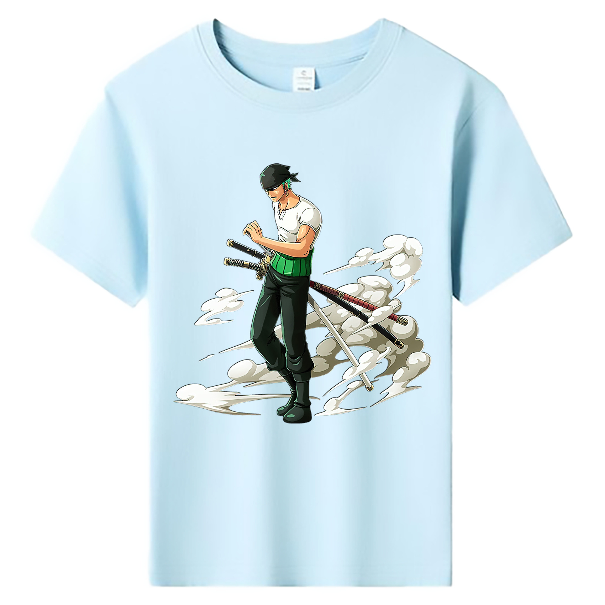 ワンピース ロロノア・ゾロ ONE PIECE Roronoa Zoro 綿100％キッズTシャツ（フロントプリント）
